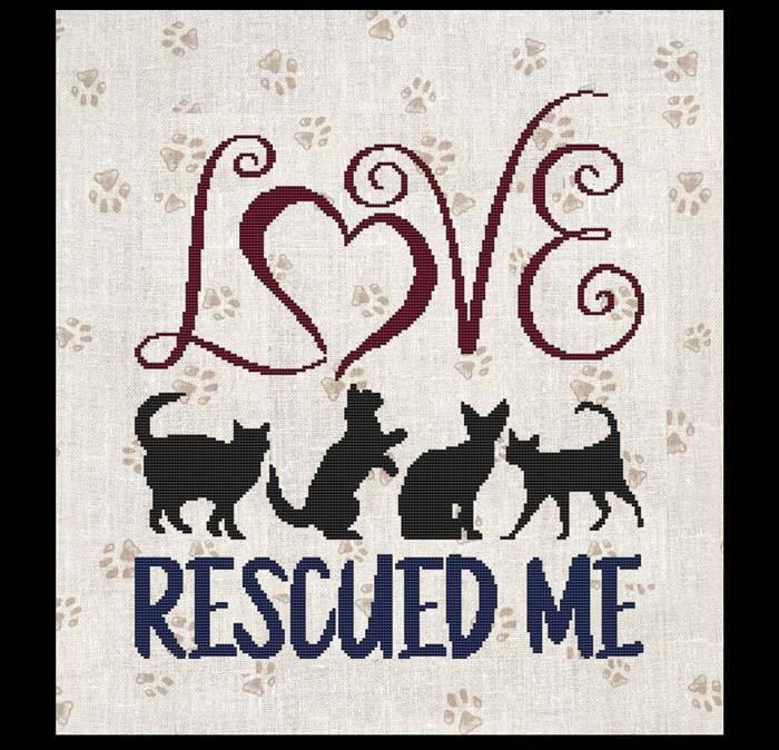 A Cat Saying - Loved Rescued Me
